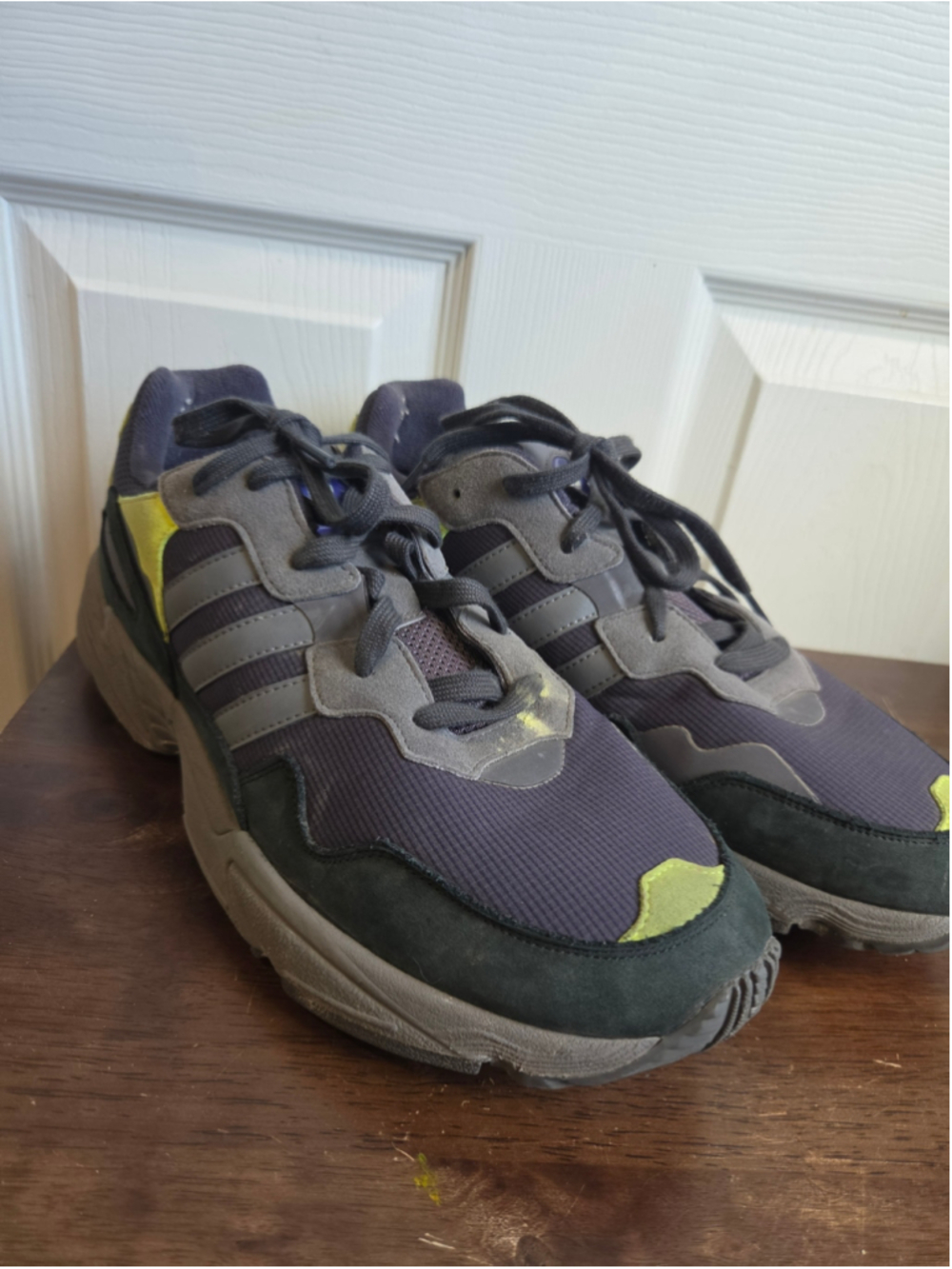 Men's Adidas Sneakers Size 12 Grey and Yellow